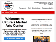 Tablet Screenshot of caturasmartialarts.com